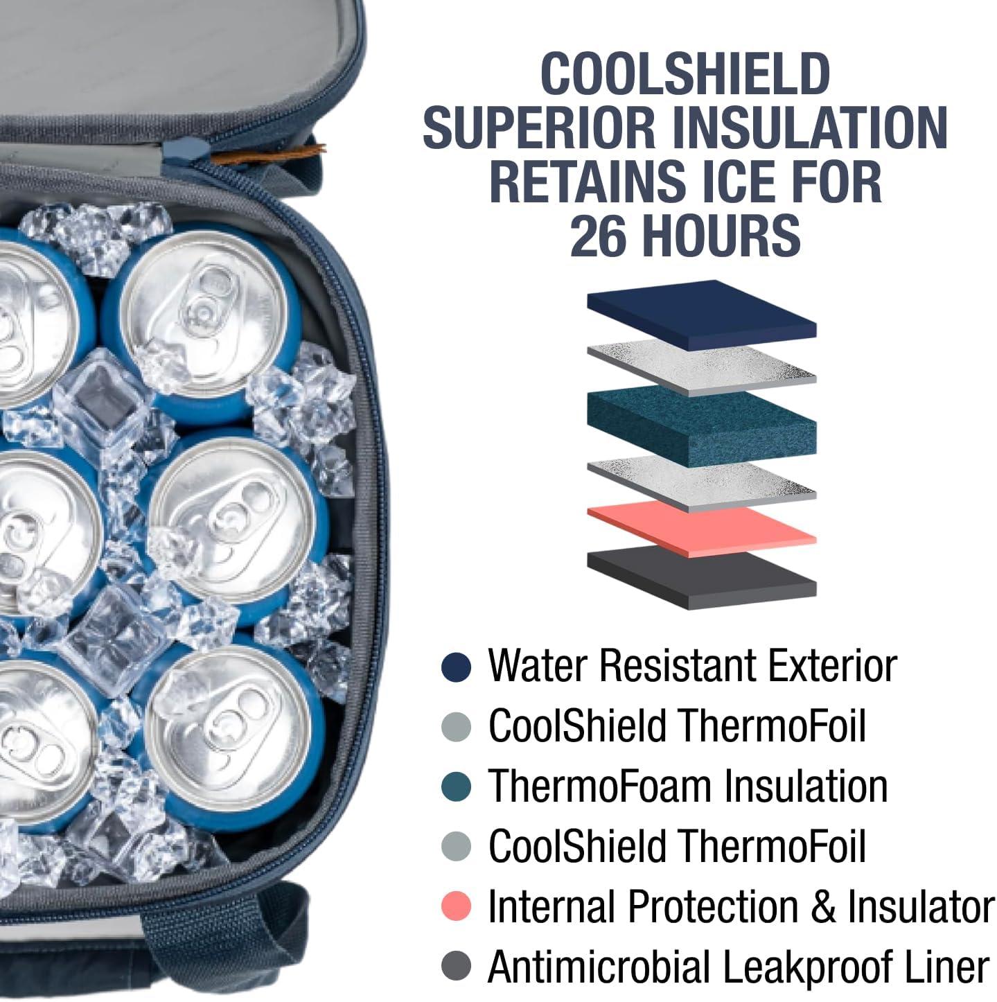 imageCleverMade Collapsible Insulated Cooler Bag  Leakproof Soft Folding Cooler for Beach Travel CarGray  Tahoe Cooler  18 Can