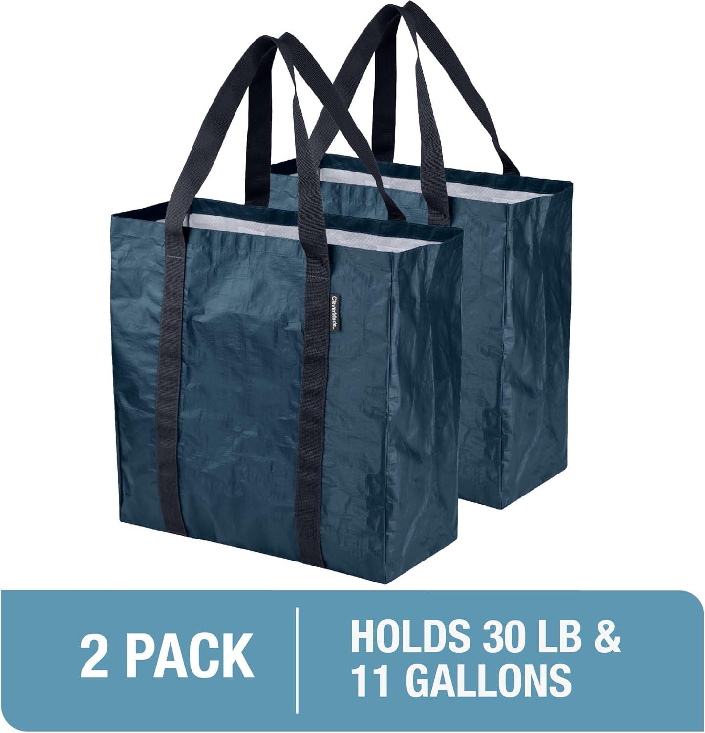 imageCleverMade Under Bed Storage Bag  Collapsible Storage for Shoes and Clothes Easy Use  Heavy Duty Utility Bag HomeOcean 42l  Tote  Pack of 2