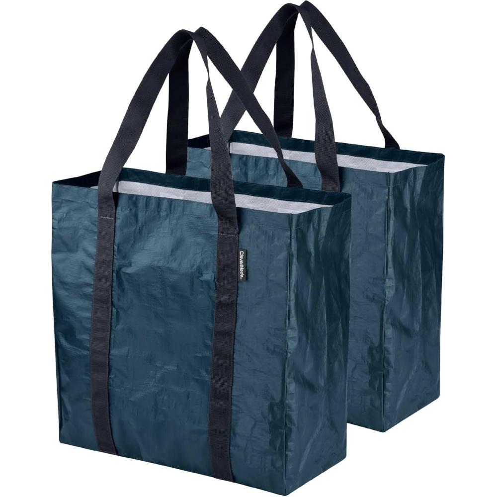 imageCleverMade Under Bed Storage Bag  Collapsible Storage for Shoes and Clothes Easy Use  Heavy Duty Utility Bag HomeOcean 42l  Tote  Pack of 2