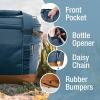 CleverMade Collapsible Insulated Cooler Bag – Leakproof Soft Folding Cooler for Beach, Travel, Car(Blue – Pacifica Cooler – 18 Can)