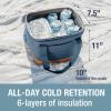 CleverMade Collapsible Insulated Cooler Bag – Leakproof Soft Folding Cooler for Beach, Travel, Car(Blue – Pacifica Cooler – 18 Can)