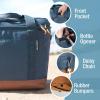 CleverMade Collapsible Insulated Cooler Bag – Leakproof Soft Folding Cooler for Beach, Travel, Car(Blue – Pacifica Cooler – 30 Can)
