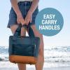 CleverMade Collapsible Insulated Cooler Bag – Leakproof Soft Folding Cooler for Beach, Travel, Car(Cool Gray – Pacifica Cooler – 18 Can)