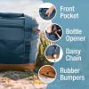 CleverMade Collapsible Insulated Cooler Bag – Leakproof Soft Folding Cooler for Beach, Travel, Car(Cool Gray – Pacifica Cooler – 18 Can)