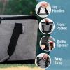 CleverMade Collapsible Insulated Cooler Bag – Leakproof Soft Folding Cooler for Beach, Travel, Car(Gray – Tahoe Cooler – 50 Can)