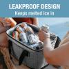 CleverMade Collapsible Insulated Cooler Bag – Leakproof Soft Folding Cooler for Beach, Travel, Car(Gray – Tahoe Cooler – 50 Can)