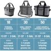 CleverMade Collapsible Insulated Cooler Bag – Leakproof Soft Folding Cooler for Beach, Travel, Car(Shadow Gray – Tahoe Cooler – 30 Can)