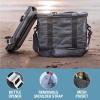 CleverMade Collapsible Insulated Cooler Bag – Leakproof Soft Folding Cooler for Beach, Travel, Car(Shadow Gray – Tahoe Cooler – 30 Can)
