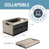 CleverMade Collapsible Storage Bins – Obsidian 3 Pack 32L – Stackable Containers Heavy Duty Capacity Folding Crates – Space-Saving for Home(Tan – 46L – Pack of 3)