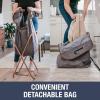CleverMade Convertible Laundry Hamper Bag – Shadow Gray Stone holds 21.5L / 20 lbs 1 Compartment – Storage with Handles for Home Organization(X-Frame – Gray – 1 Compartment (71L))