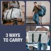 CleverMade Duffle Storage Reusable Grocery Tote – 92L – Pack of 2 – Ocean – Multi-purpose Storage Shopping Organizer – Heavy Duty Utility Bag Home