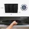 CleverMade EcoBasket Reusable Grocery Tote – Collapsible Storage Shopping Organizer – Heavy Duty Utility Bag Home(Black – Ecobasket – Pack of 3)