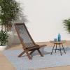 CleverMade Tamarack Folding Rope Chair – Foldable Outdoor Low Profile Wood Lounge Chair for the Patio, Backyard, and Deck, No Assembly Required(Cinnamon)
