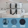 CleverMade Under Bed Storage Bag – Collapsible Storage for Shoes and Clothes Easy Use – Heavy Duty Utility Bag Home(Clear (42l) – Duffle – Pack of 2)