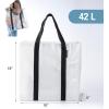 CleverMade Under Bed Storage Bag – Collapsible Storage for Shoes and Clothes Easy Use – Heavy Duty Utility Bag Home(Clear (42l) – Tote – Pack of 2)