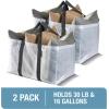 CleverMade Under Bed Storage Bag – Collapsible Storage for Shoes and Clothes Easy Use – Heavy Duty Utility Bag Home(Clear (76l) – Basket – Pack of 2)