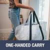 CleverMade Under Bed Storage Bag – Collapsible Storage for Shoes and Clothes Easy Use – Heavy Duty Utility Bag Home(Clear (76l) – Basket – Pack of 2)