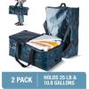 CleverMade Under Bed Storage Bag – Collapsible Storage for Shoes and Clothes Easy Use – Heavy Duty Utility Bag Home(Ocean (42l) – Duffle – Pack of 2)
