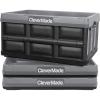 CleverMade Collapsible Storage Bins – Obsidian 3 Pack 32L – Stackable Containers Heavy Duty Capacity Folding Crates – Space-Saving for Home(Stone Gray – 32L – Pack of 3)