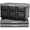 CleverMade Collapsible Storage Bins – Obsidian 3 Pack 32L – Stackable Containers Heavy Duty Capacity Folding Crates – Space-Saving for Home(Stone Gray – 46L – Pack of 3)