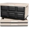 CleverMade Collapsible Storage Bins – Obsidian 3 Pack 32L – Stackable Containers Heavy Duty Capacity Folding Crates – Space-Saving for Home(Tan – 46L – Pack of 3)