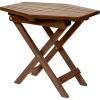CleverMade Tamarack Folding Table – Outdoor Patio Furniture Accessory for Home Entertaining in the Patio, Backyard, and Deck, Cinnamon, Small