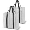 CleverMade Under Bed Storage Bag – Collapsible Storage for Shoes and Clothes Easy Use – Heavy Duty Utility Bag Home(Clear (42l) – Tote – Pack of 2)