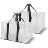 CleverMade Under Bed Storage Bag – Collapsible Storage for Shoes and Clothes Easy Use – Heavy Duty Utility Bag Home(Clear (76l) – Basket – Pack of 2)