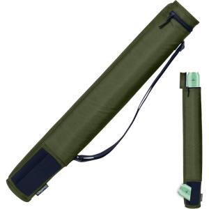 CleverMade Insulated Cooler Beer Tube Sleeve – 6 Cans / 72 oz Midnight/Black Portable Cooling Bag w/Shoulder Strap, Leak Proof Travel Ice Chest(Olive)