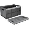 CleverMade Collapsible Storage Bins – Stone 1 Pack 46L – Stackable Containers Heavy Duty Capacity Folding Crates – Space-Saving for Home