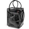 CleverMade Large Laundry Basket Hamper Bag, 90l Portable Collapsible Cart with Wheels, Heavy Duty Storage Organizer for Clothes & Groceries, Rolling Utility Tote with 75 lb Capacity, Foldable, Onyx