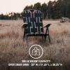 CleverMade Sequoia Folding Backpack Chair; 5 Recline Position Chair Great for Beach, Camping, and Picnics; Made From Recycled Materials, Black Obsidian(Obsidian)