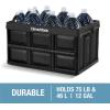 CleverMade Collapsible Storage Bins – Obsidian 3 Pack 32L – Stackable Containers Heavy Duty Capacity Folding Crates – Space-Saving for Home(Ocean Blue – 46L – Pack of 3)
