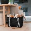 CleverMade Collapsible CarryAll Tote, Black (Pack of 2)