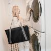 CleverMade Collapsible CarryAll Tote, Black (Pack of 2)