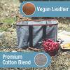 CleverMade Collapsible LUXE Tote – Reusable Grocery Shopping Storage Bag Organizer w/Handles Reinforced Bottom(Heather Gray)