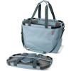 CleverMade Gear Hauler Pro Collapsible Outdoor Tote with Aluminum Frame, Heavy-Duty Recycled Fabric Utility Bag for Camping, Beach, Travel & Grocery Hauling(Tide Foam/Green Gable)