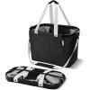 CleverMade Gear Hauler Pro Collapsible Outdoor Tote with Aluminum Frame, Heavy-Duty Recycled Fabric Utility Bag for Camping, Beach, Travel & Grocery Hauling(Midnight Black)