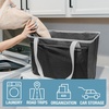 CleverMade EcoBasket Collapsible Tote Basket – Reusable Grocery Tote(Gray/Gray)