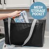 CleverMade EcoBasket Collapsible Tote Basket – Reusable Grocery Tote(Gray/Gray)