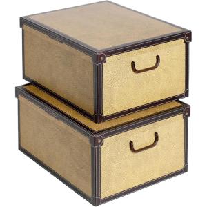 Kanguru 026 TA Baulino Boîte de Rangement en Carton Plastifiée Tapirus 35 x 25 x 17,5 cm(LARGE 2 BOITES)
