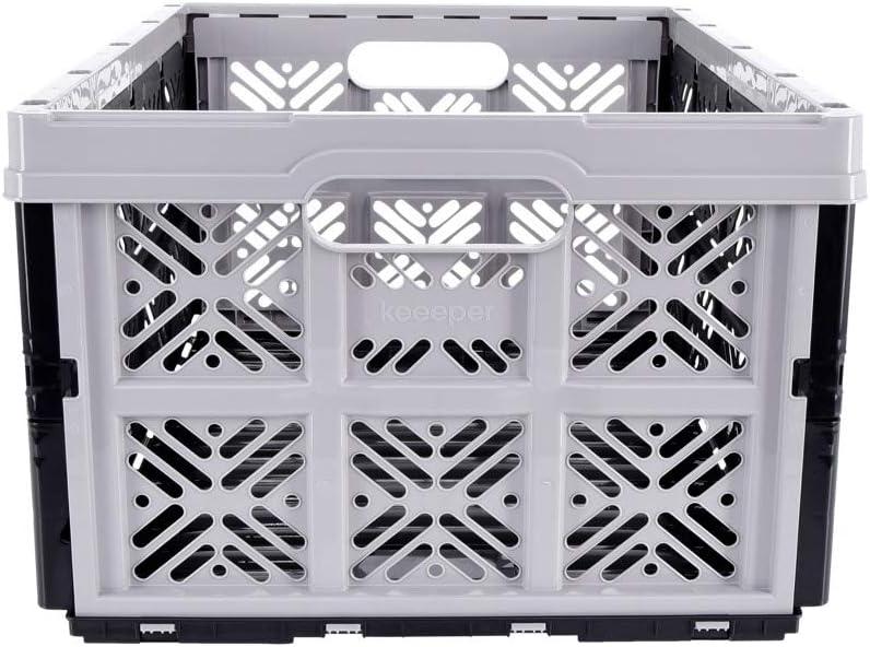 imagekeeeper Bote Pliante Robuste Ida Plastique Rsistante PP 48 x 35 x 23 cm 32 L Nordic BlueGris Urbain