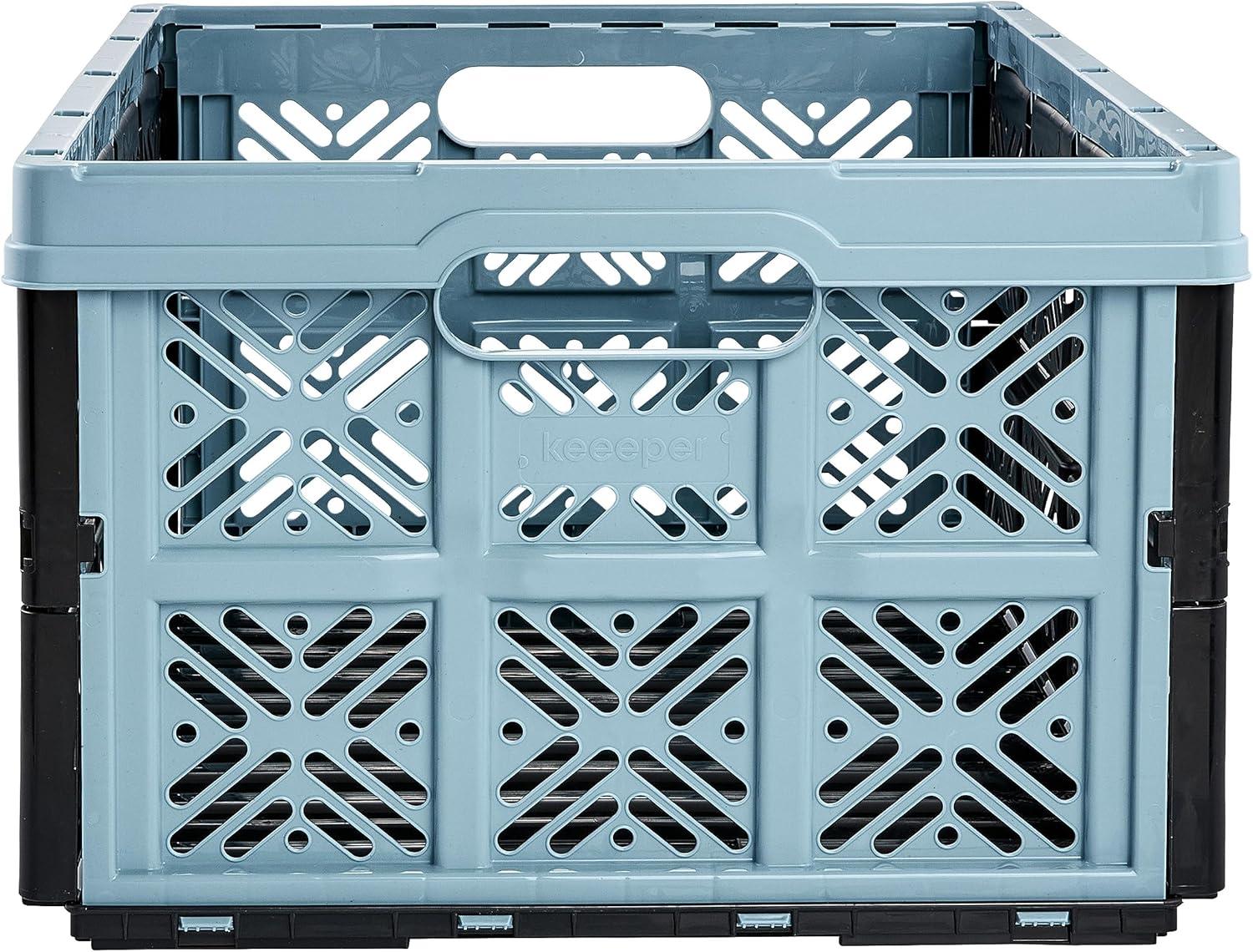 imagekeeeper Bote Pliante Robuste Ida Plastique Rsistante PP 48 x 35 x 23 cm 32 L Nordic BlueNordic Blue