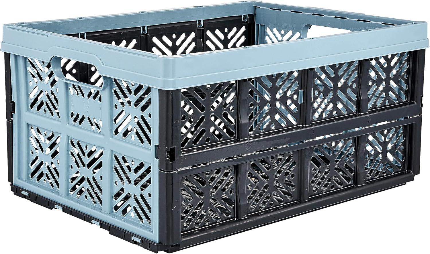 imagekeeeper Bote Pliante Robuste Ida Plastique Rsistante PP 48 x 35 x 23 cm 32 L Nordic BlueNordic Blue