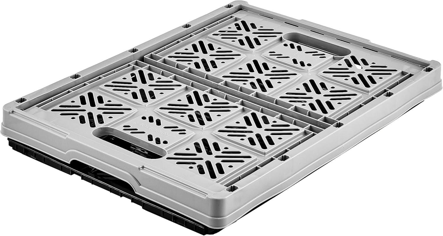 imagekeeeper Bote Pliante Robuste Ida Plastique Rsistante PP 48 x 35 x 23 cm 32 L Nordic BlueNordic Grey