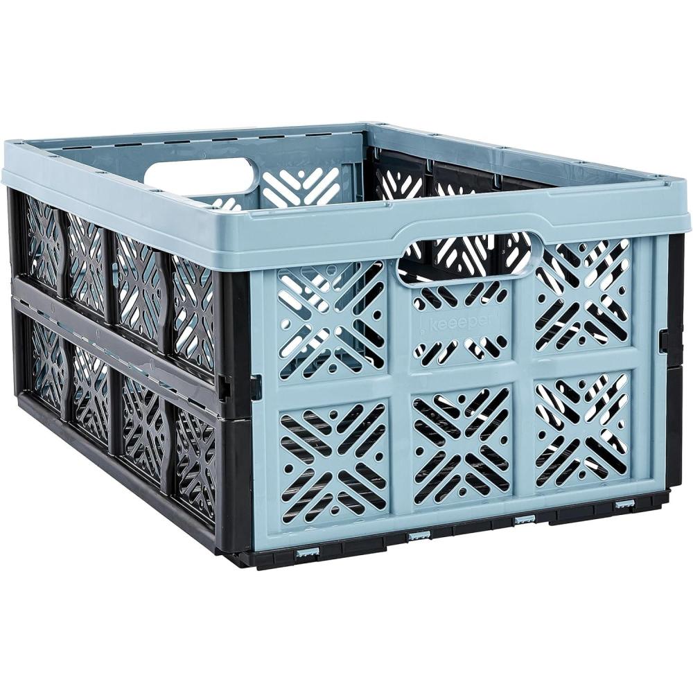 imagekeeeper Bote Pliante Robuste Ida Plastique Rsistante PP 48 x 35 x 23 cm 32 L Nordic BlueNordic Blue