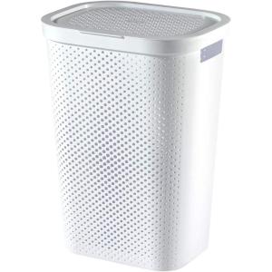 Curver 231007 Infinity Dots Coffre à Linge Plastique Gris 44 x 36 x 61 cm 60 L