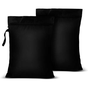 2 PCS Sac a Linge Sale Voyage, 40 x 50 cm Impermeable Vêtements Mouillés Sac Organisateur Pliable, avec Fermeture Sac de Rangement pour Maillots de Bain, Voyage Sport, Gym