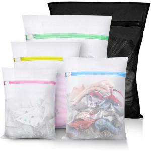 Sac à Linge pour Machine à Laver,5 Set Filet à Linge pour Machine à Laver,Laundry Bag pour Articles délicats,Soutien-Gorge,Chemisier,sous-vêtements,Chaussures,vêtements de bébé,Wash Bag etc (Rose)(Multicolore)