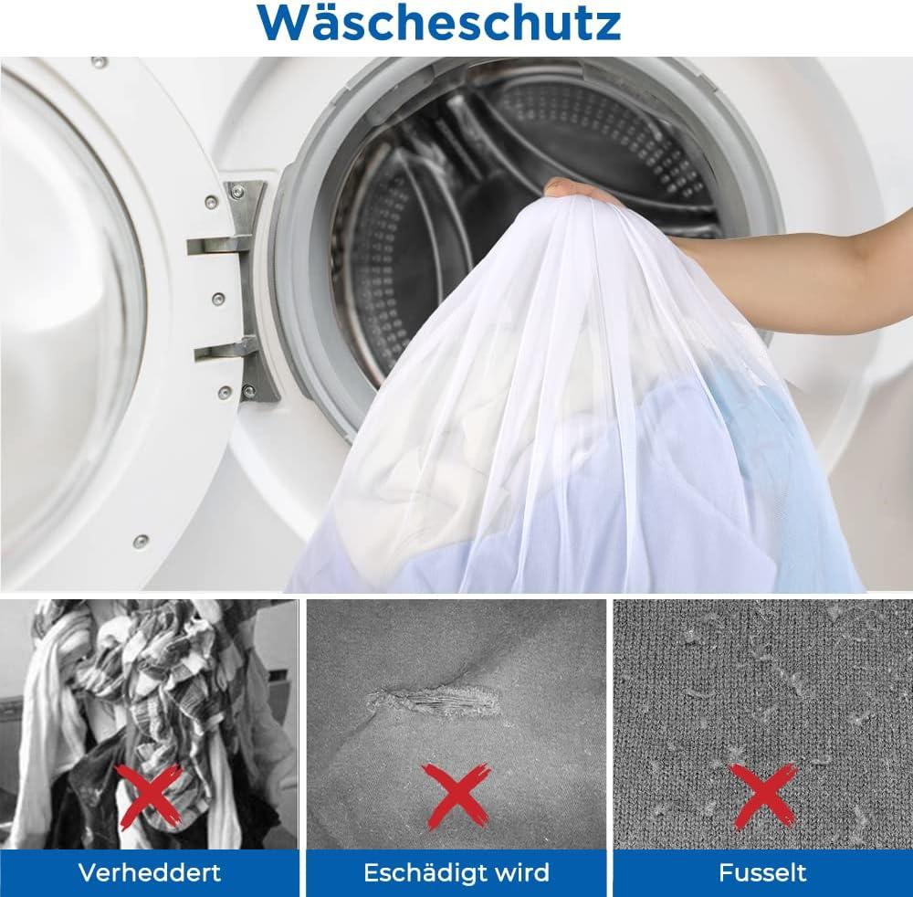 imageecooe Lot de 2 Filets Linge pour Machine Laver 90x60cmSacs linge avec fermeture par cordonTrs Grand XXL Sac de Lavage pour chemises manteaux couvertures draps chaussettes peluches etcLot de 5 Sacs Linge